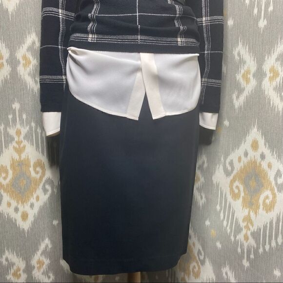 Ralph Lauren Black Brushed Cotton Nautical Lace Up Pencil Skirt - Picture 9 of 16